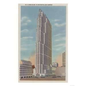 New York, NY   RCA Building, Rockefeller Plaza Giclee Poster Print 
