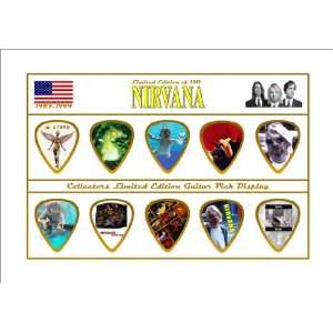  Nirvana Premium Celluloid Guitar Picks Display Limited to 