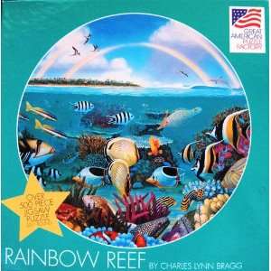  Rainbow Reef by Charles Lynn Bragg   Over 500 Piece Round 