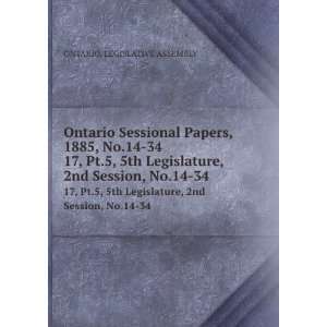   Legislature, 2nd Session, No.14 34 ONTARIO. LEGISLATIVE ASSEMBLY