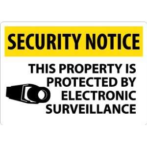 Security Notice, This Property Is Protected By Electronic Surveillance 