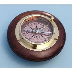  Small Brass Directional Desk Compass 