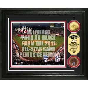  2011 MLB All Star Game 24KT Gold & Infield Dirt Coin Photo 