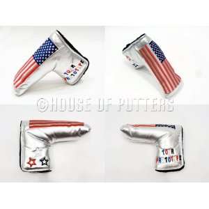  New Silver American Flag Stars Tour Prototype Putter Head 