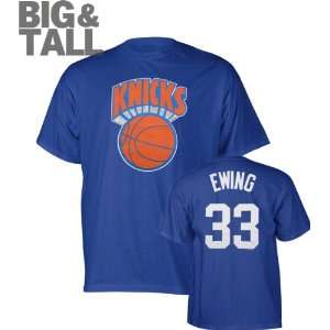 Patrick Ewing Big and Tall Name and Number New York Knicks T Shirt 