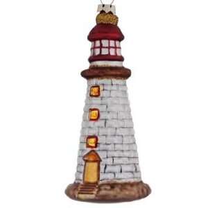 Lighthouse   Brick Structure Christmas Ornament