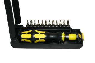   13 Piece Portable Screwdriver Tool Kit With Retracting Cover  