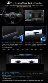   Din HD Digital Touch Screen Car DVD Player GPS SD TV IPOD 3D  