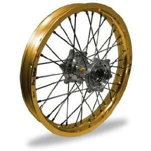  Pro Wheel Pro Wheel 1.60x14 MX Rear Wheel   Gold Rim/Silver Hub 