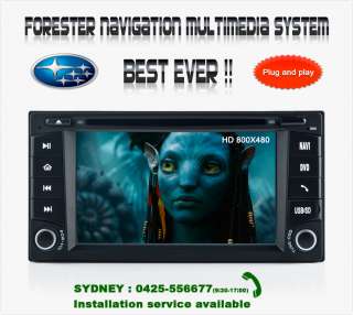 GPS DVD IPOD BLUETOOTH RADIO PLAYER 4 SUBARU FORESTER IMPREZA 