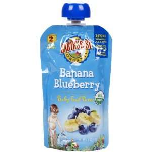 Earths Best 2nd Foods Banana Blueberry   6 pk  Grocery 