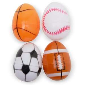   Party By Fun Express Plastic Sport Ball Easter Eggs 