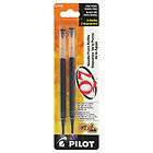 Pilot Refill for Q7 Retractable Rollerball Pens, Fine Point, Black Ink 
