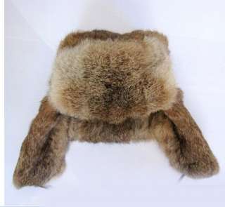 Double use lady and man Winter warm rabbit fur hat/cap on sale  