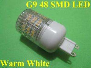 G9 48 SMD LED High Power Warm White Bulb Lamp 210lm with covering 2.5W 