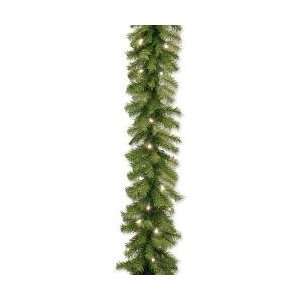  Norwood Fir 9 x 10 Garland with 50 Concave Soft White LED 