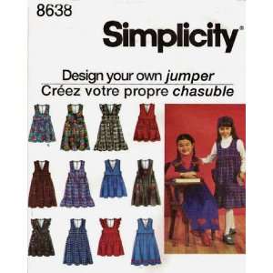  Simplicity Sewing Pattern 8638 Girls Design your own 