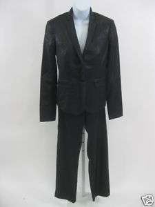 HELMUT LANG Black Wool Blazer Pants Suit Sz S  