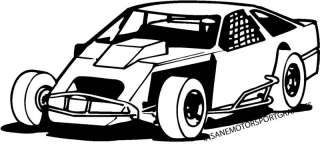 mod / IMCA Modified Race Car Vinyl Graphic Decal  