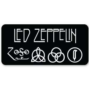  Led Zeppelin heavy metal ZOSO sticker decal 5 x 3 
