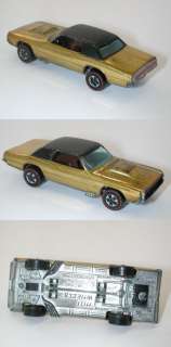 Redline Hotwheels Gold 1968 Custom T   Bird  