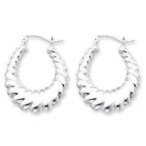  Sterling Silver Shrimp Hoop Earrings Vishal Jewelry 