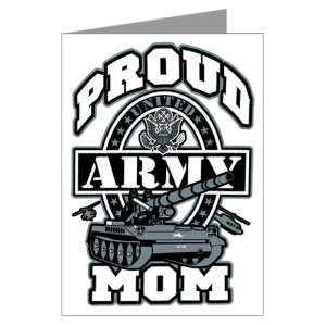  Greeting Card Proud Army Mom Tank 
