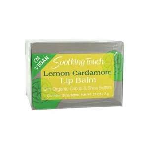  Soothing Touch Lip Balm Vegan Lemon Cardamom (Pack of 12 