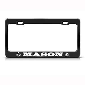 Mason Moson Metal License Plate Frame Tag Holder