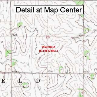 USGS Topographic Quadrangle Map   Wakefield, Nebraska (Folded 