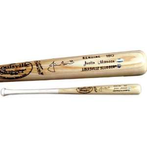 Justin Morneau Autographed Bat  Details Louisville Slugger Baseball 