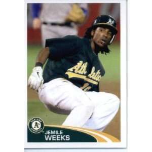   MLB Sticker #103 Jemile Weeks Oakland Athletics Sports Collectibles