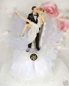 FUNNY SEXY MILITARY WEDDING KISSING CAKE TOPPER MARINE  