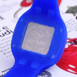 Hotaru DIY Jelly Blue Silicone Wrist Quartz Sport Watch  