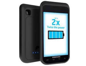 PowerSkin Battery Case for Samsung Galaxy S 4G, Vibrant, i9000 and i9003   Black