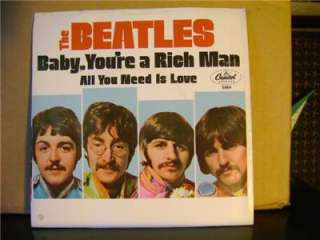 BEATLES PS~BABY YOURE A RICH MAN/ALL YOU NEED IS LOVE  
