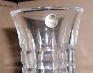 Vintage USSR Clear leaded crystal 8 Vase  