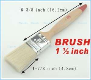 Acrylic Wash Brush Paint wooden 1.5 inch 1 1/2 oil  