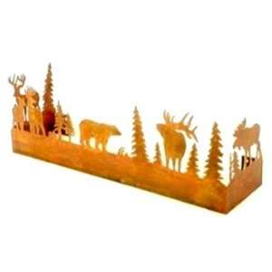 Forest Wildlife Wall Mounted Metal Pot Rack  Kitchen 