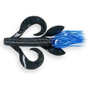  Yamamoto Kreature Black Blue Flake Body / Blue Tail 
