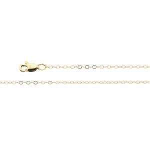  14k Yellow Gold 7 inch 1.50 mm Cable Chain Bracelet in 14k 