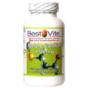  Acetyl L Carnitine 750mg (120 Vegetarian Capsules) Health 