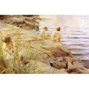 FRAMED oil paintings   Anders Zorn   24 x 16 inches   Ute  