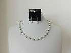 Victorian Sterling 3.38ct Columbian Emerald & Seed Pearl Necklace 38 