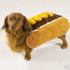   Casual Canine Mustard Hot Diggity Dog Costume SMALL