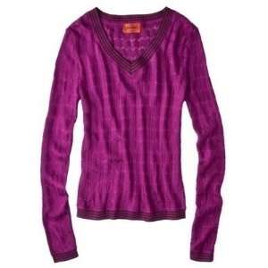  Missoni for Target® V neck Sweater Pink Zig Zag  LARGE 