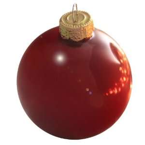  Rubine Ball Ornament   3 1/4 Rubine Red Ball Ornament 