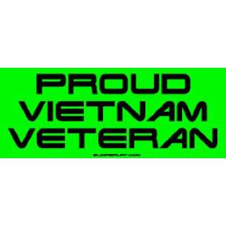  Proud Vietnam Veteran Large Bumper Sticker Automotive