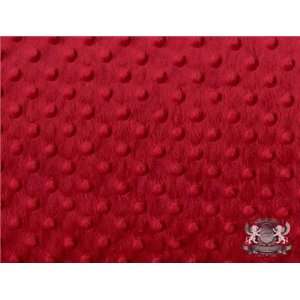  Minky Cuddle Dimple Dot RED Fabric By the Yard Everything 