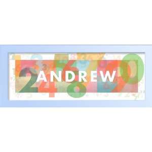 How old am I? All numbers from 1 0 in pastel colors. Baby personalized 